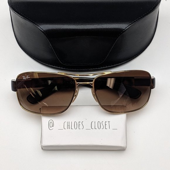 🕶️Ray-Ban RB3522 001/13 Sunglasses with Case /EUB225🕶️ - Picture 1 of 5